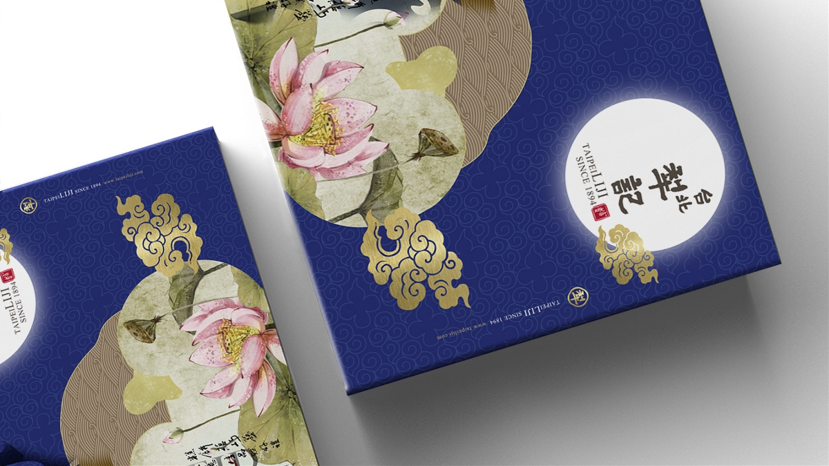 百年品牌台北犂记月饼包装设计 【星悦秋蝉系列】