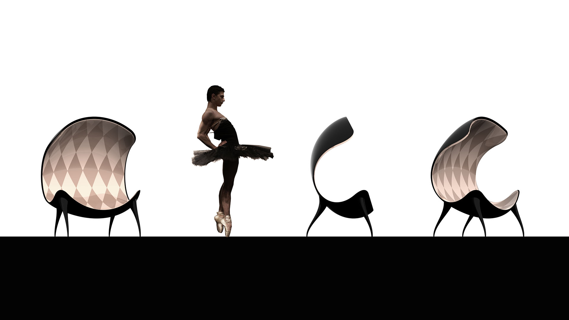 北欧轻奢风创意休闲椅