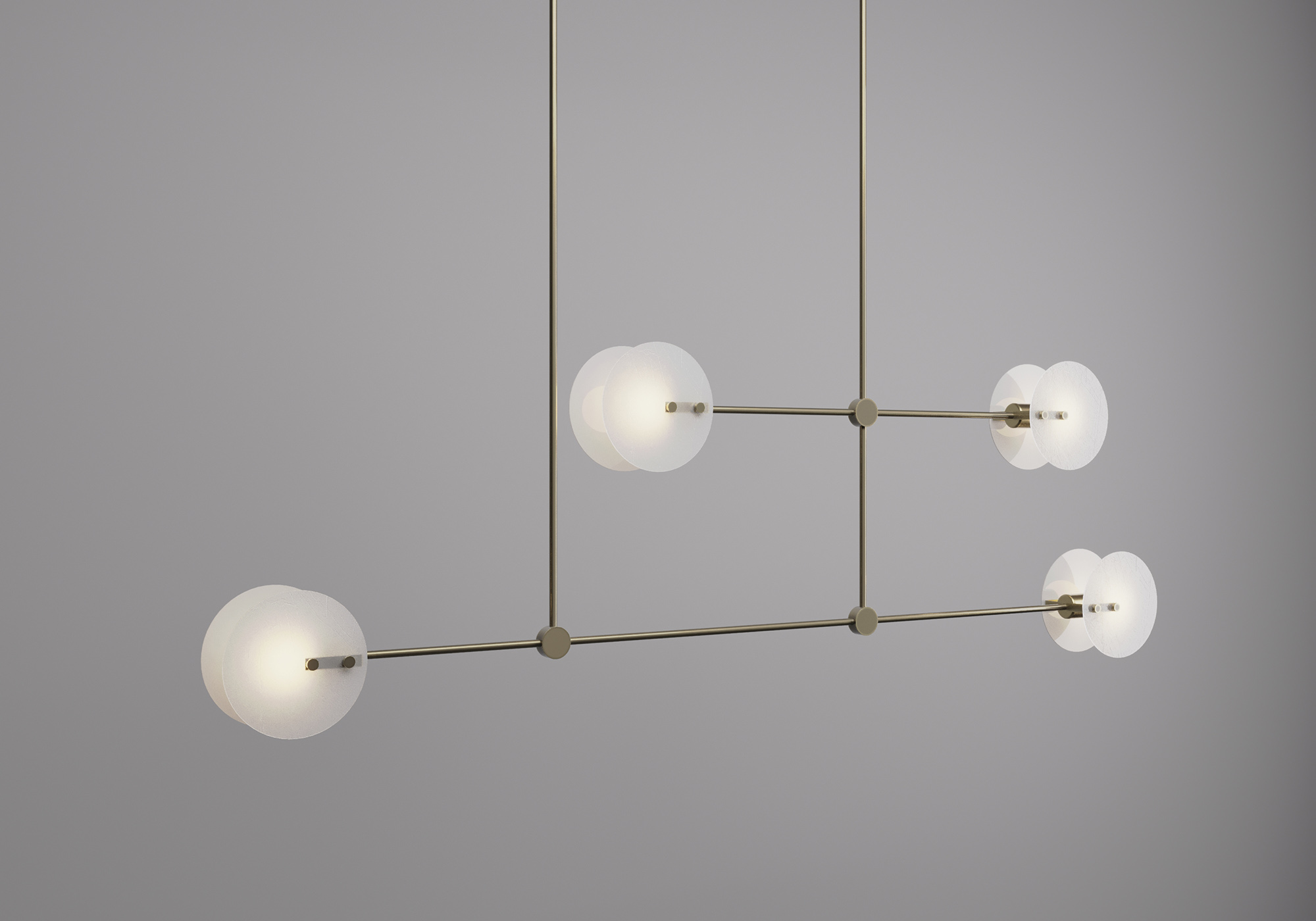 Diptych chandelier - 双联吊灯