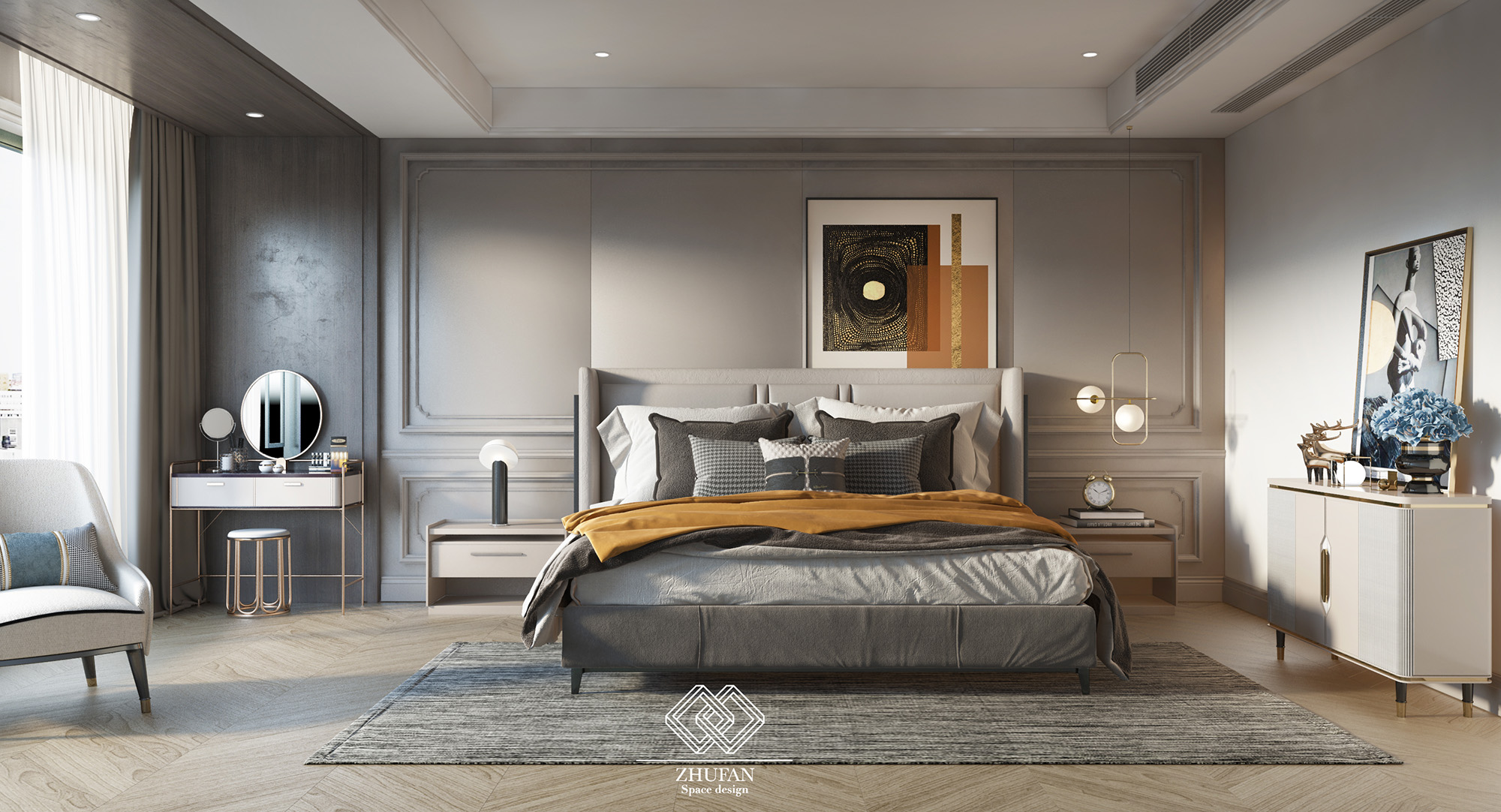 演绎沉稳大气的现代美式风情，腔调十足！