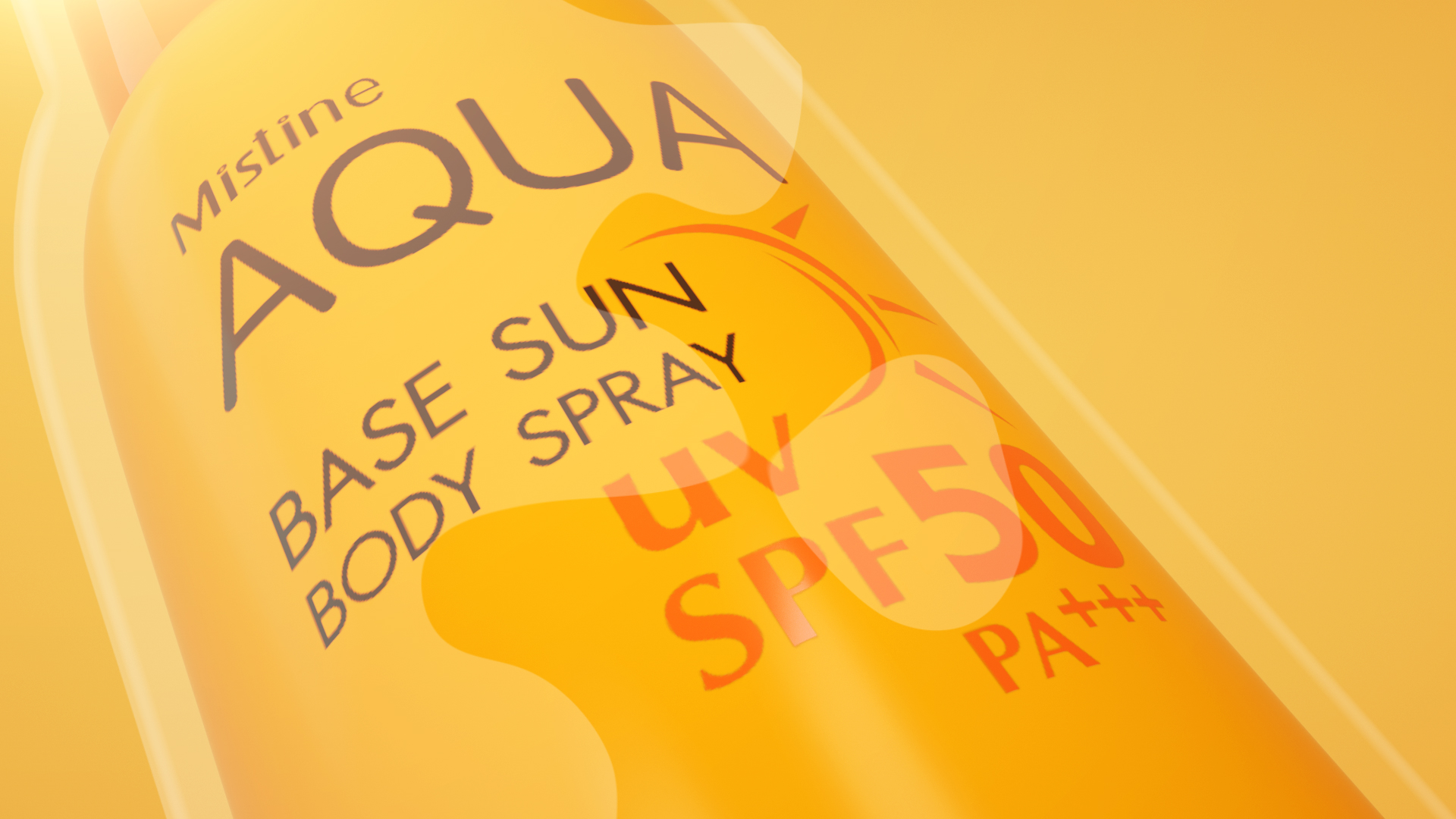 「ZEROUP」Mistine小黄喷防晒喷雾产品三维宣传片