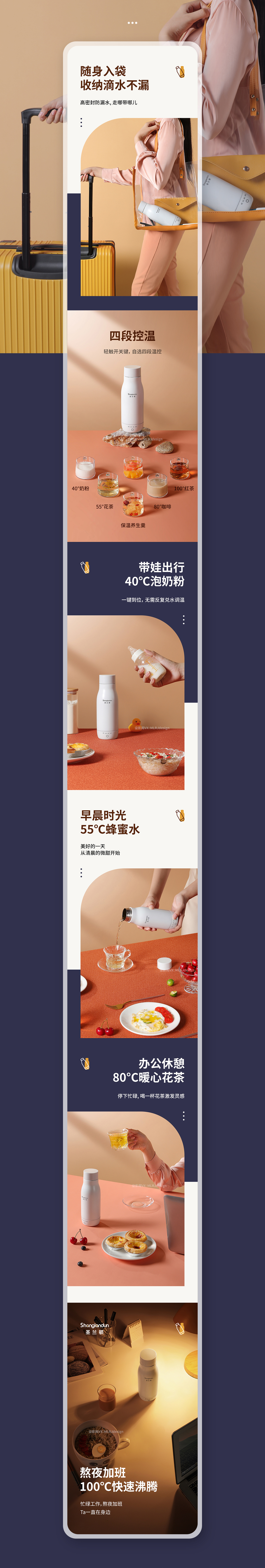 暖水杯/破壁机/饮水机 详情页 x 3