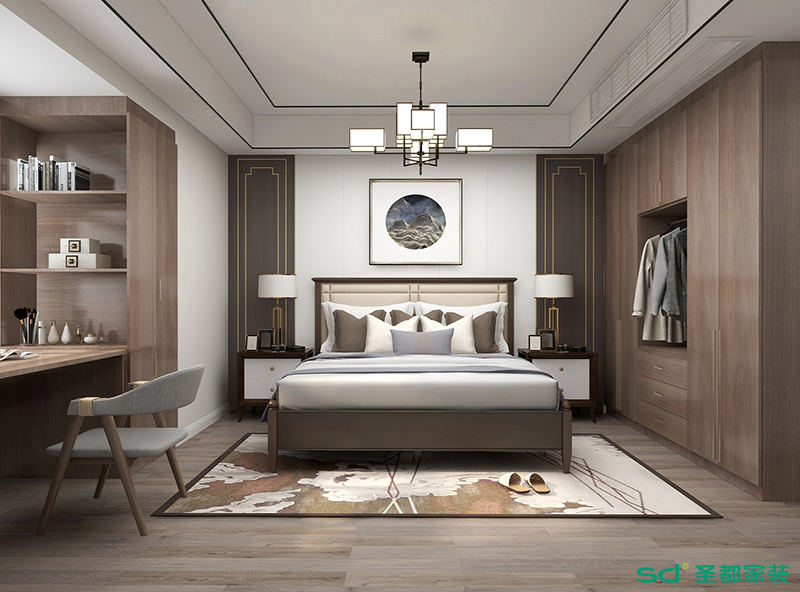 圣都家装丨七一城市花园156㎡新中式