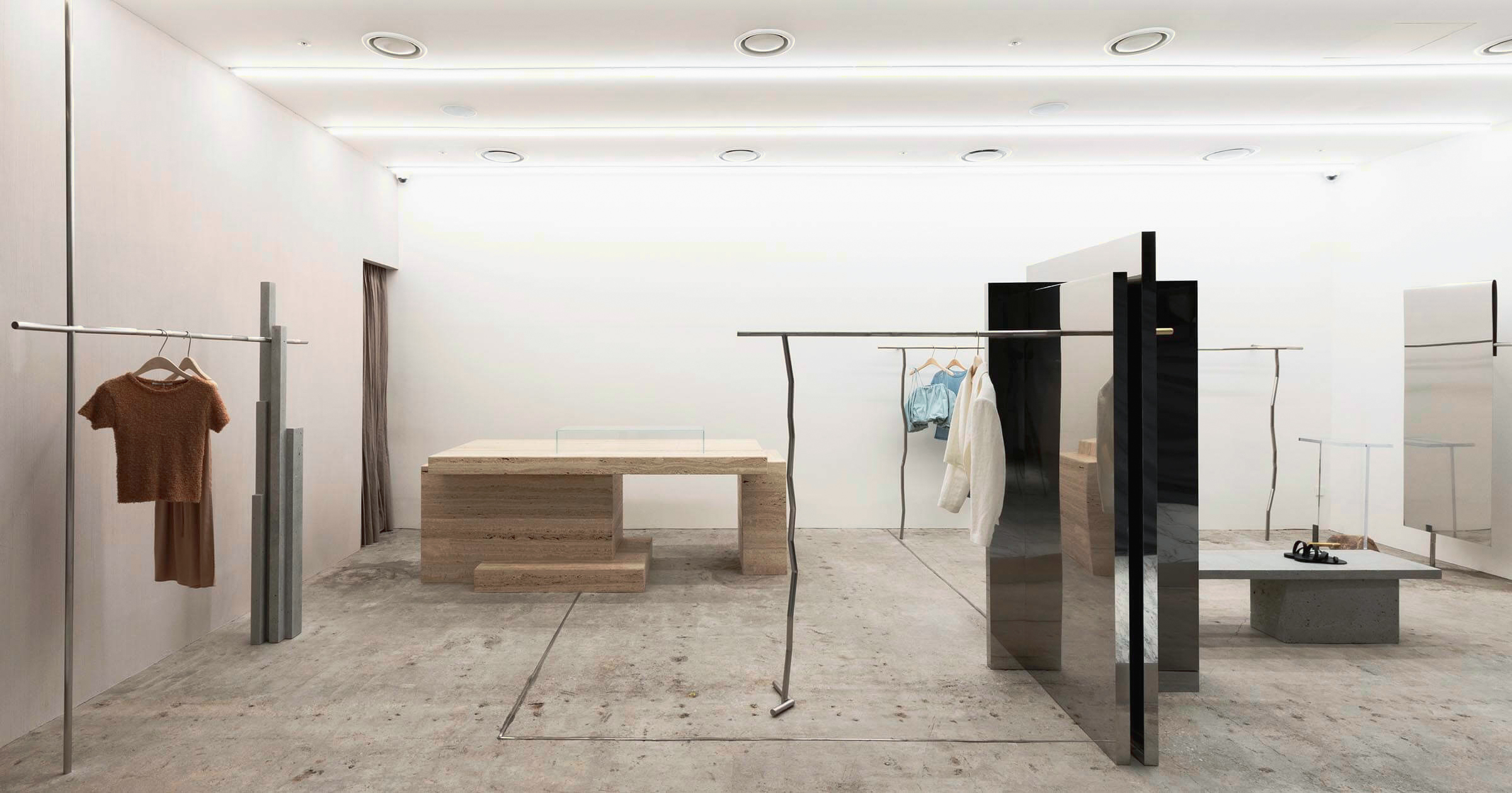 空间秩序概念店铺：金属 / 石材 / 混凝土 | 尼恩设计