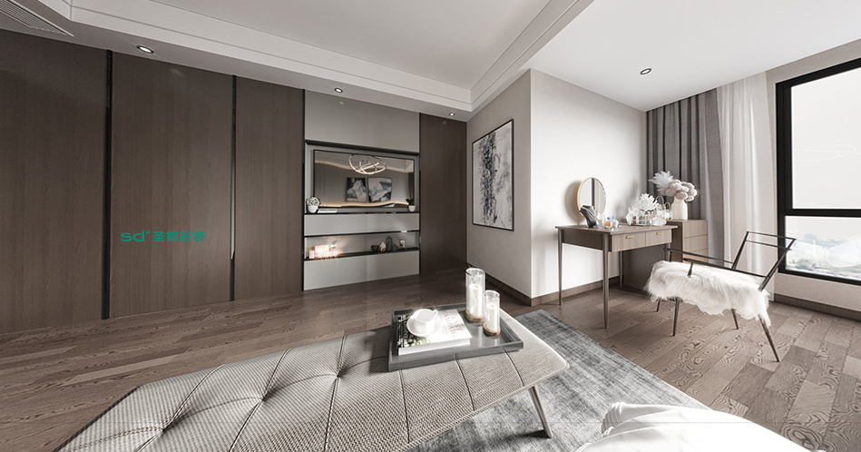 圣都家装丨宁安佳苑320方现代轻奢风格