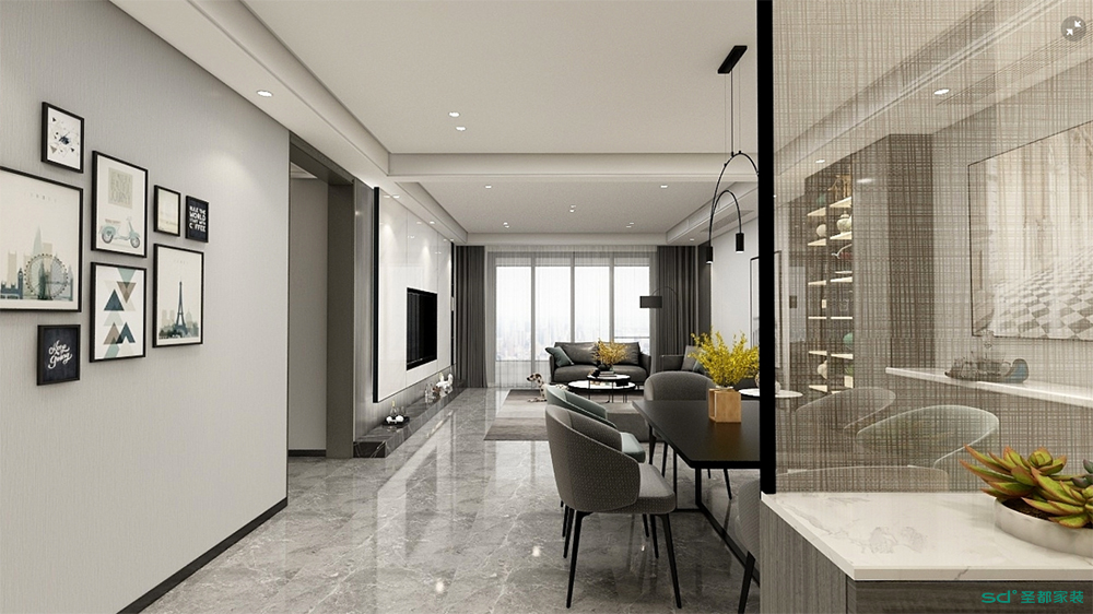 圣都家装丨东鼎名人府邸现代风220㎡别墅