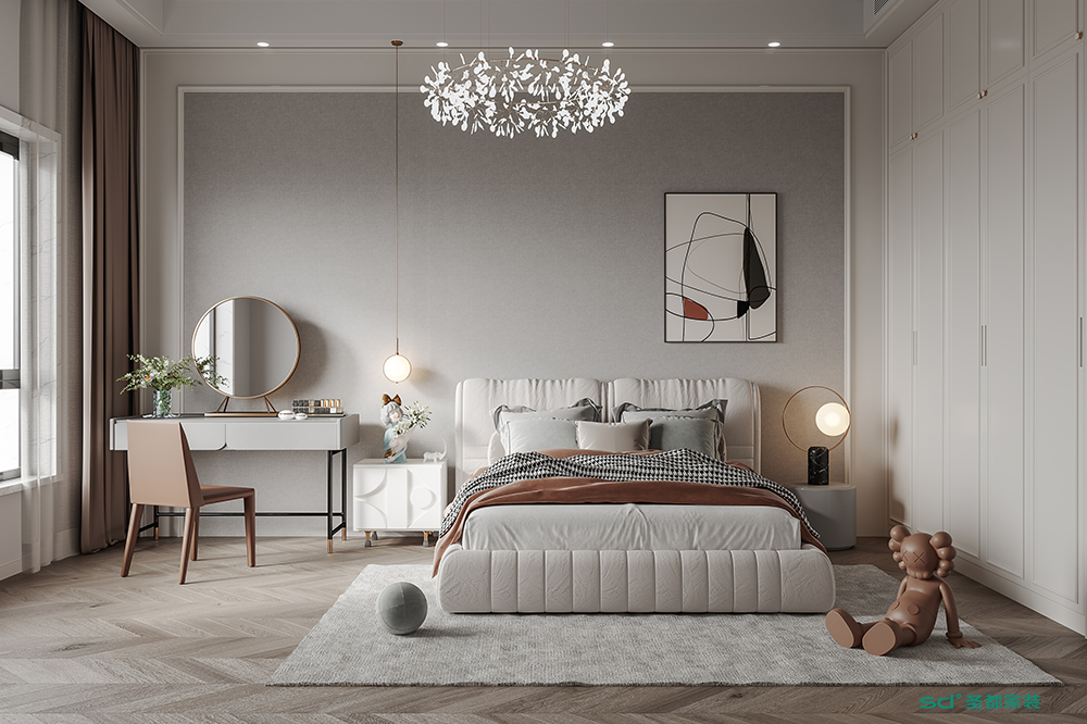 圣都家装丨慈溪天元镇240平现代美式风