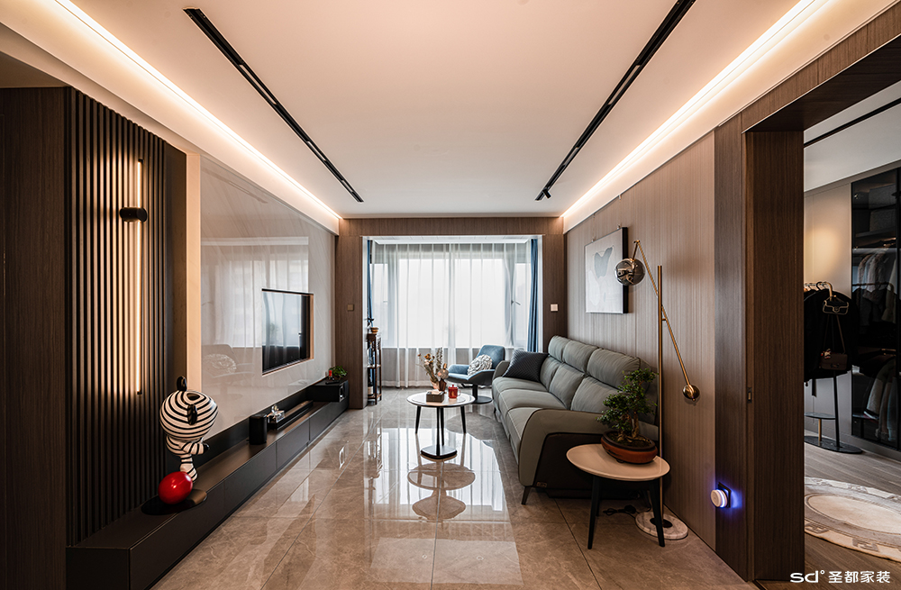 圣都家装丨安徽合肥90㎡现代极简风