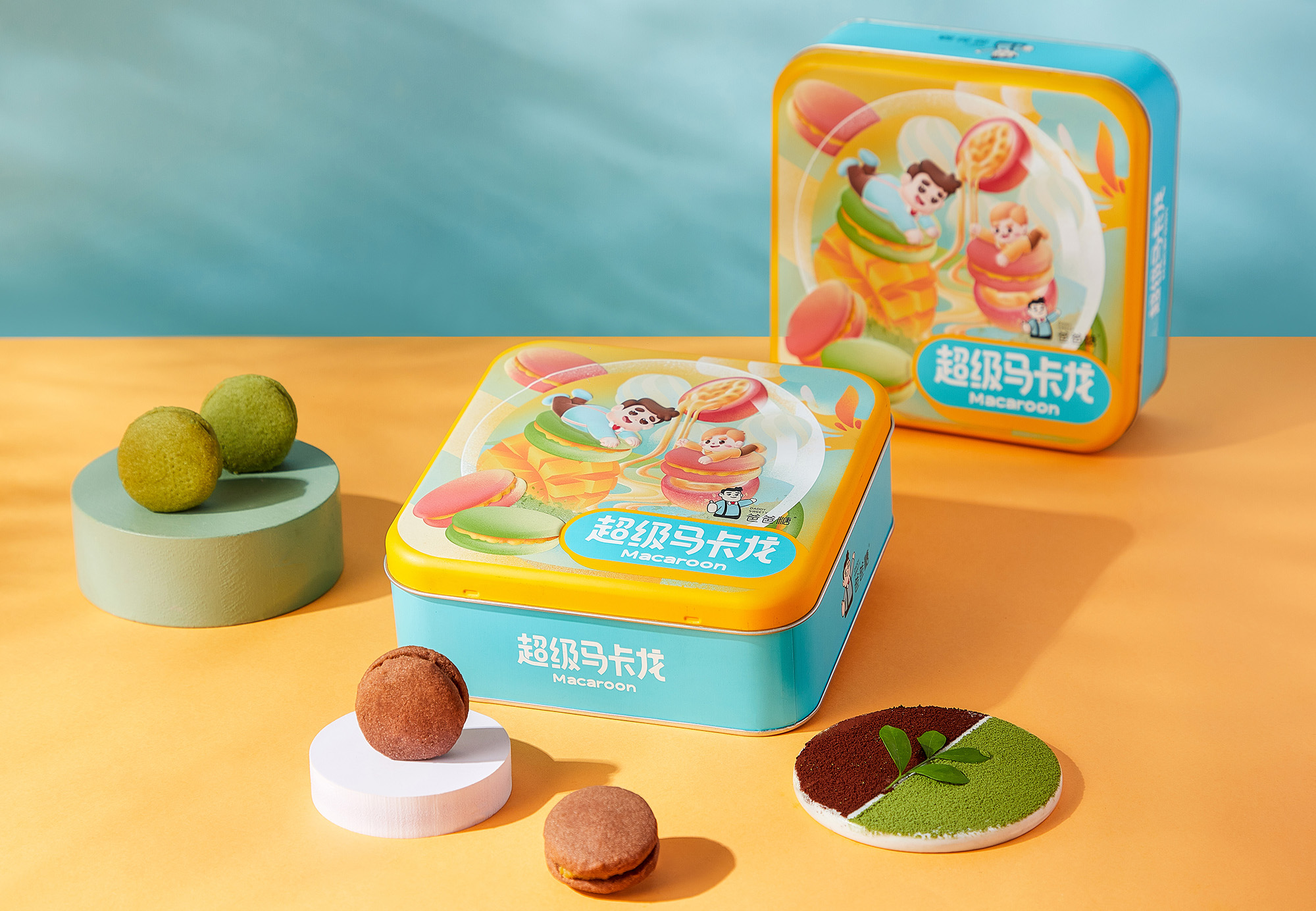 尚智×爸爸糖 | 六重奏曲奇礼盒/马卡龙食品包装设计