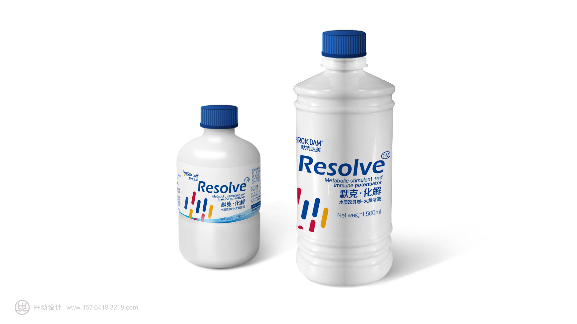 动物保健品包装设计-默克达美兽药包装设计-兴动设计