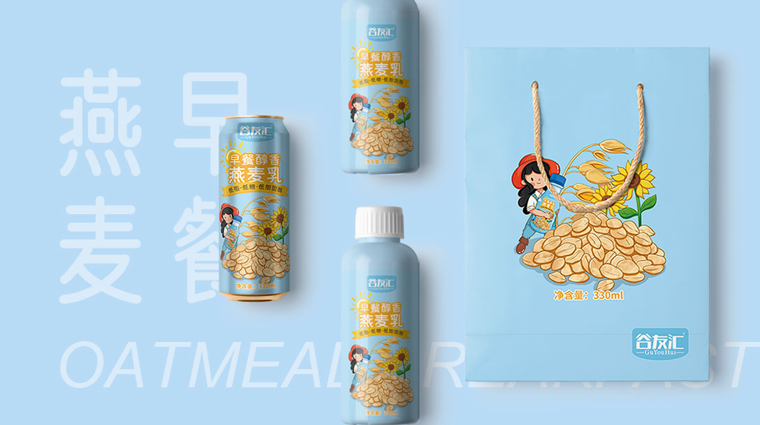 O.A.包装设计-燕麦乳