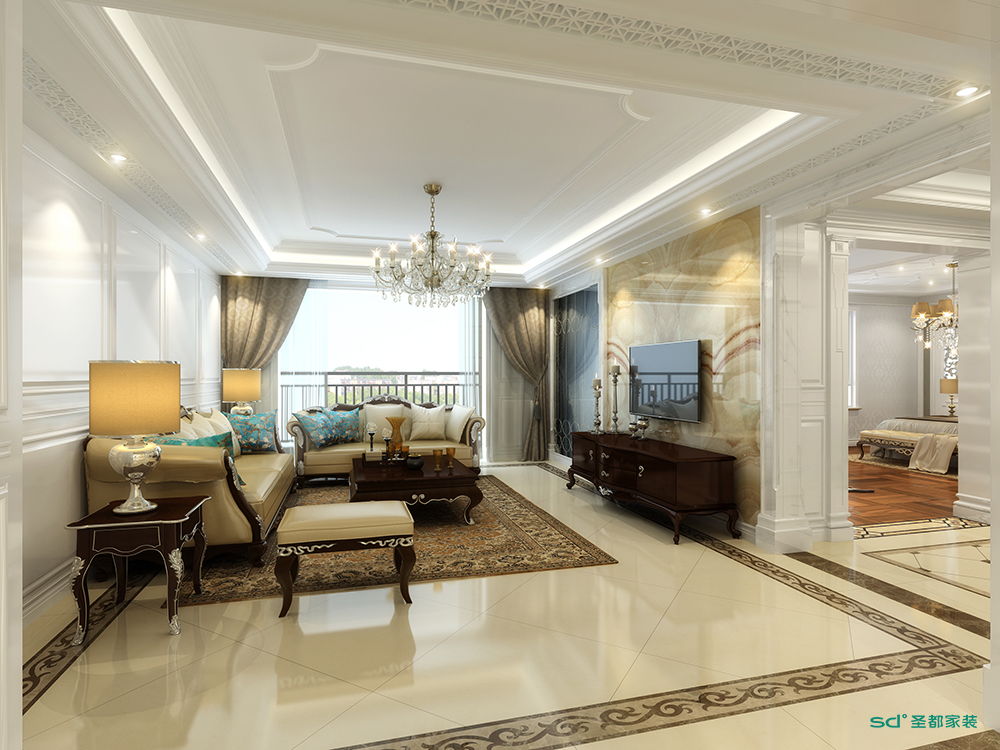 圣都家装丨国信云玺200方轻奢风格