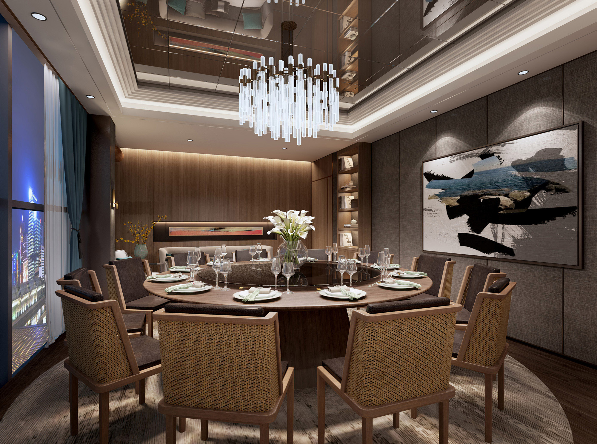 深圳颂·江南宴餐厅设计