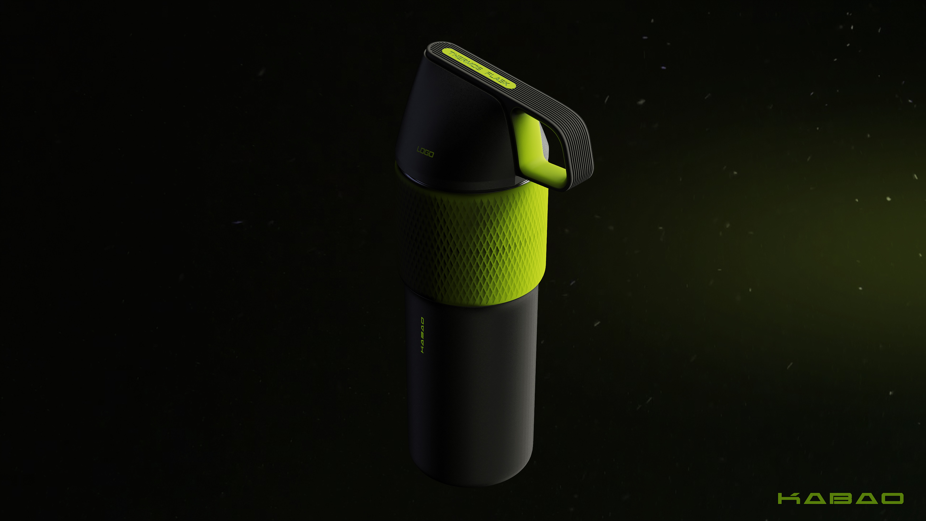 哈士奇设计作品 - 保温杯