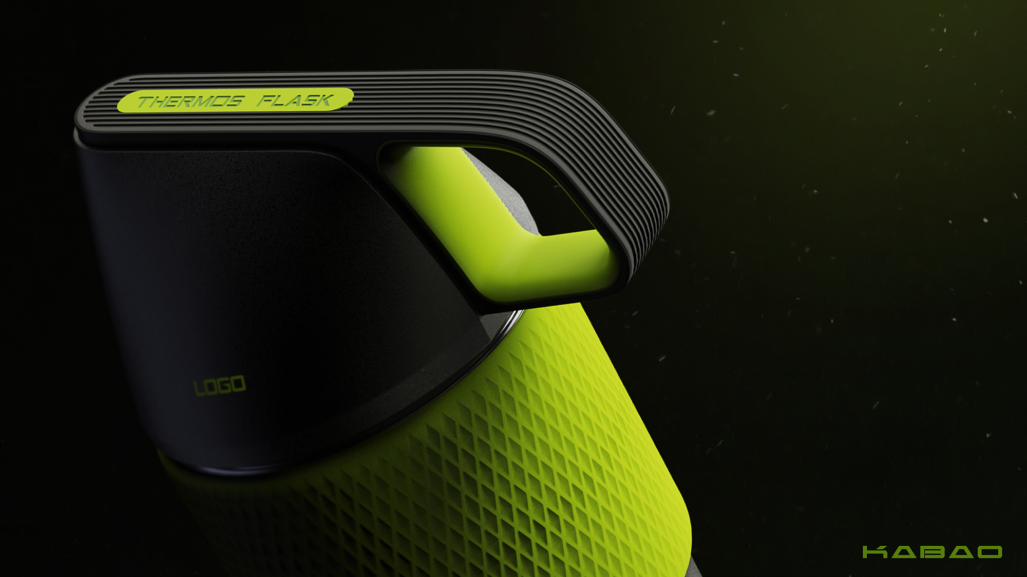 哈士奇设计作品 - 保温杯