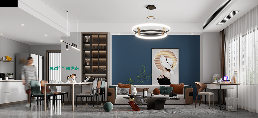 圣都家装丨江河汇92方现代简约风