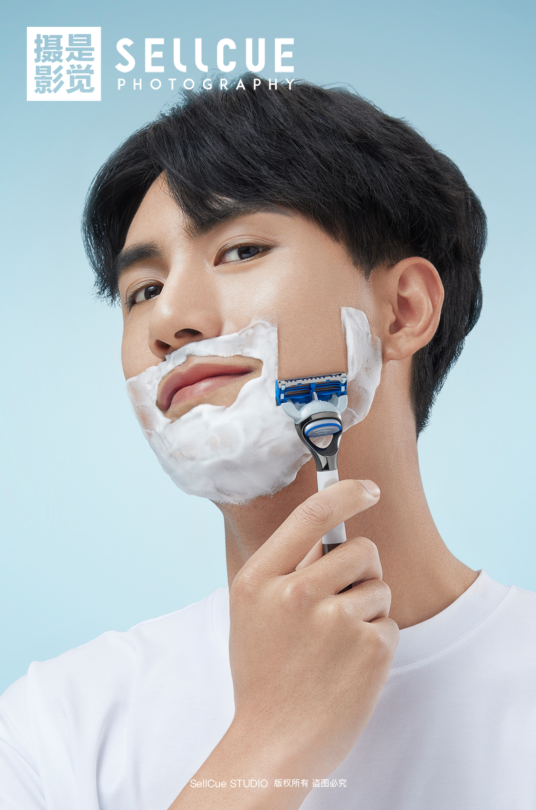 吉列剃须刀 摄影修图 X 是觉摄影