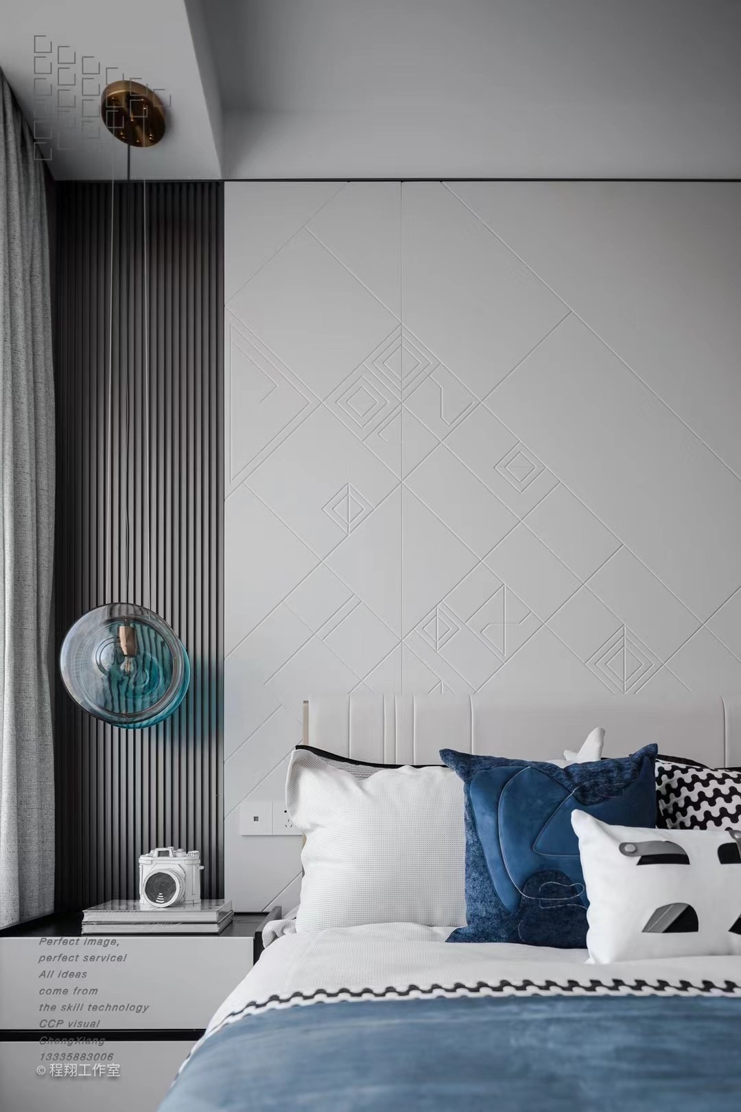 蓝色的海底远山的风景|象屿恒荣悦海湾样板房实景拍摄案例分享