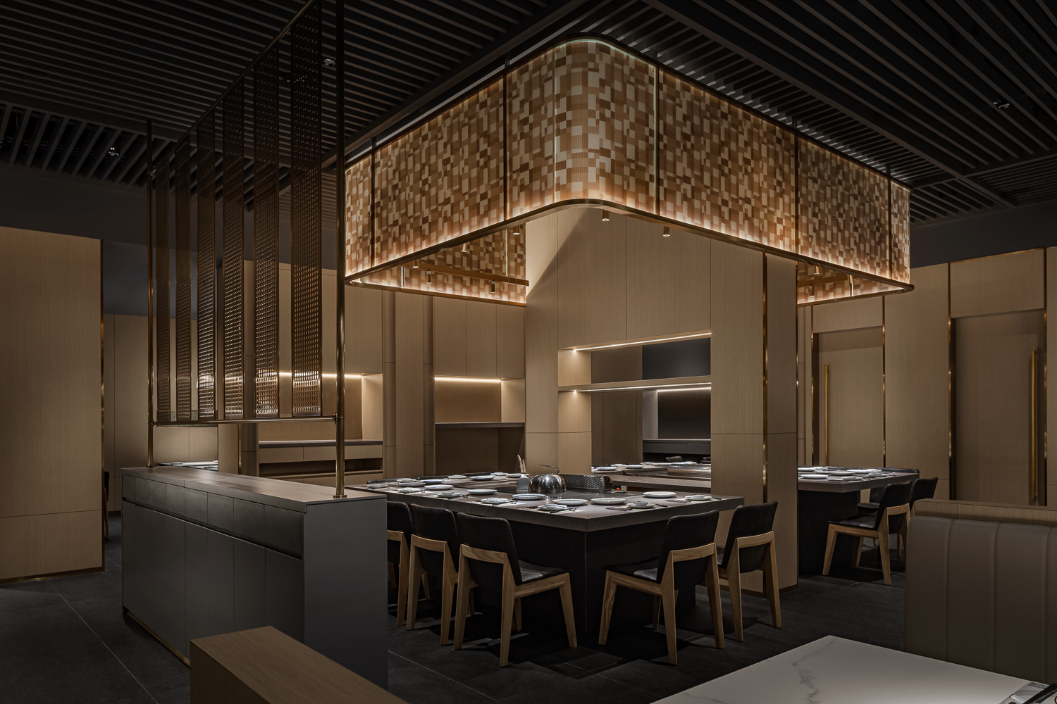 深圳餐厅设计丨大渔铁板烧：氛围升腾，久违烟火