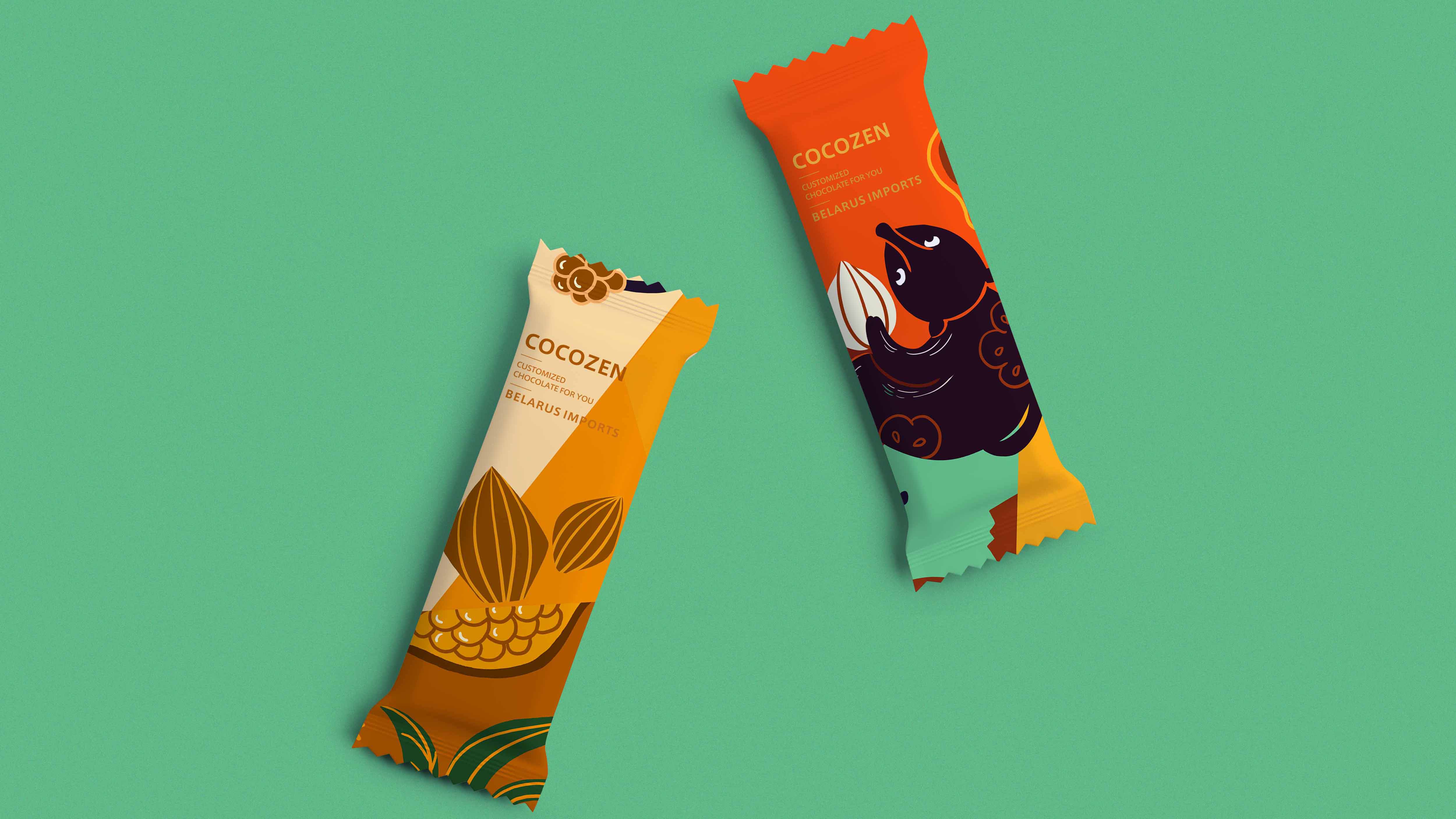 COCOZEN | 巧克力包装设计 | 原创 插画
