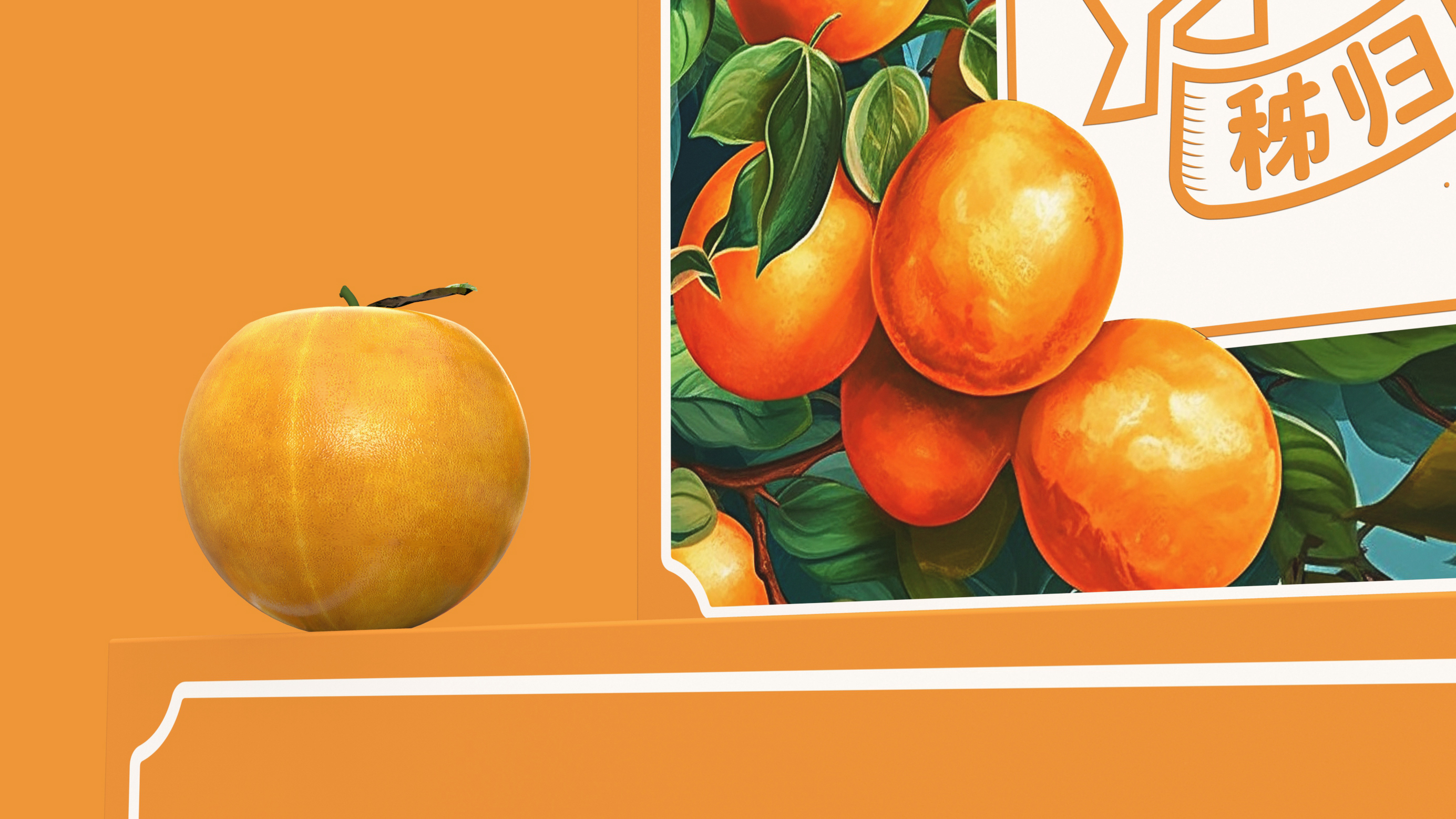 秭归脐橙 | 包装设计 | 原创 插画