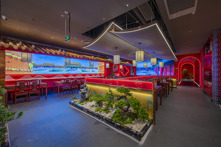 京味张北京烤鸭粤港澳大湾区之最连锁餐饮空间设计