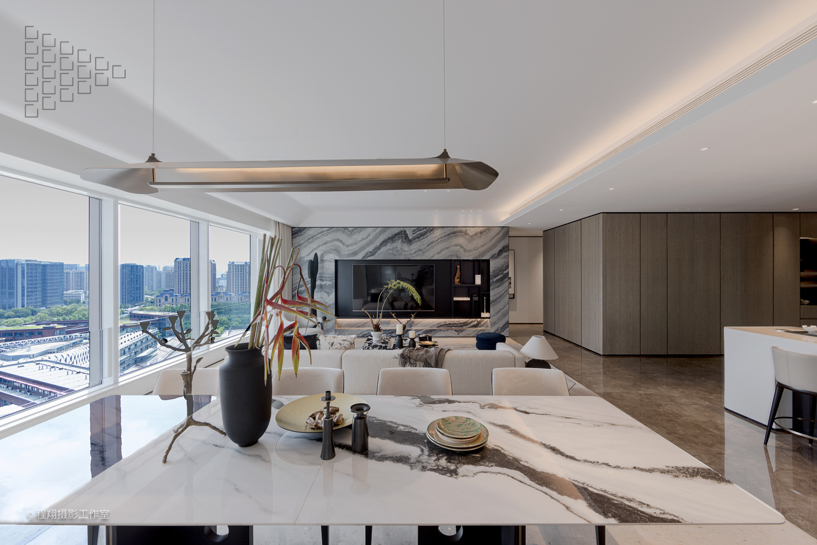 公园华宅，潮领世界趋势｜滨江·清来嘉座大平层样板房实景拍摄案