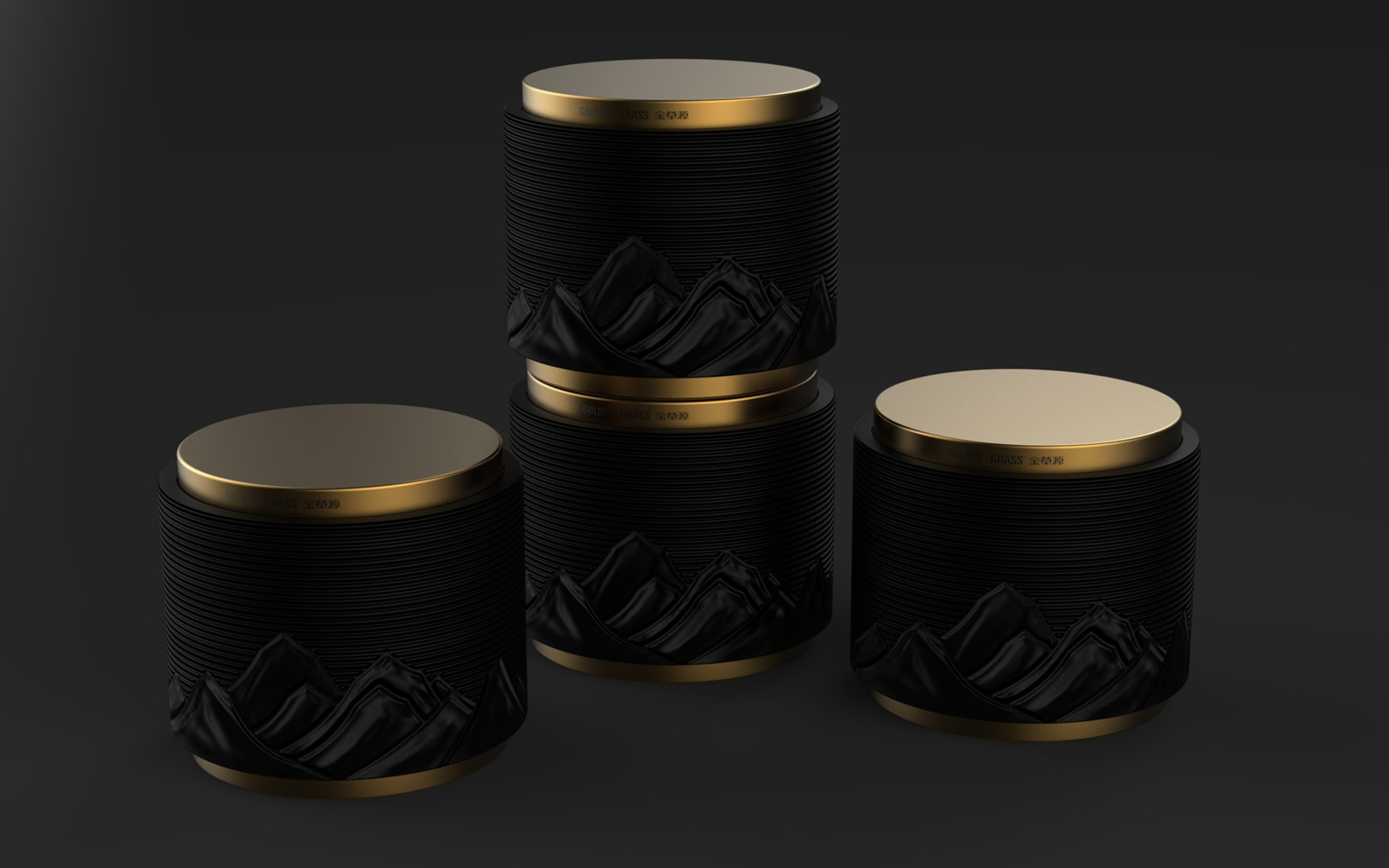 虫草养生茶包装设计 养生茶礼盒包装设计