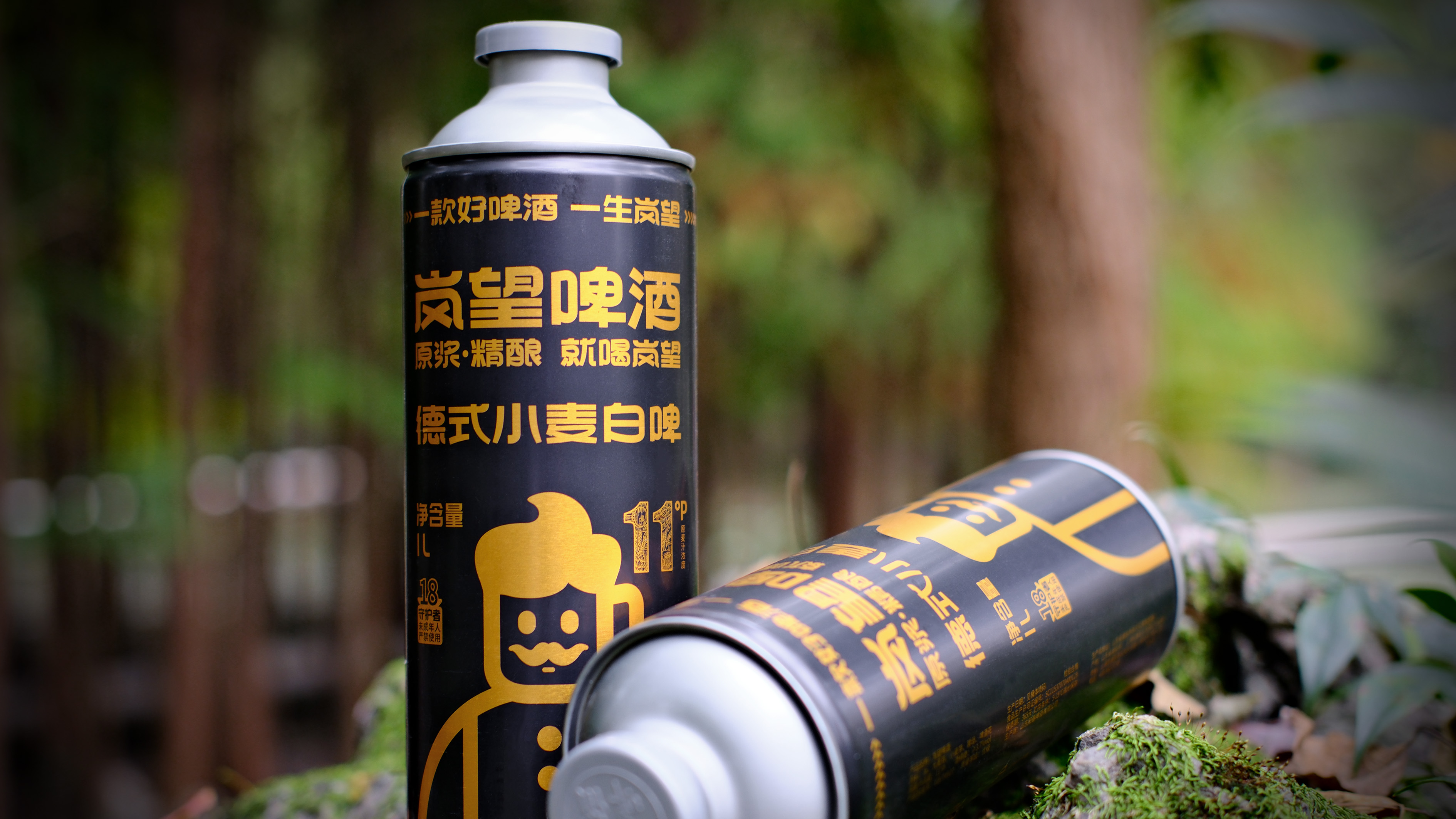 岚望 | 原浆精酿啤酒包装设计 | 原创 插画