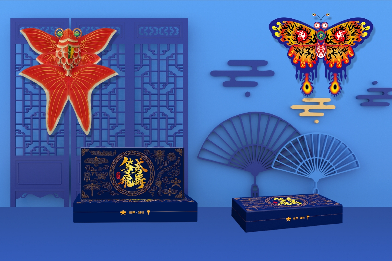 风筝礼盒 x 叁角猫设计丨充满潍坊基因的风筝礼盒