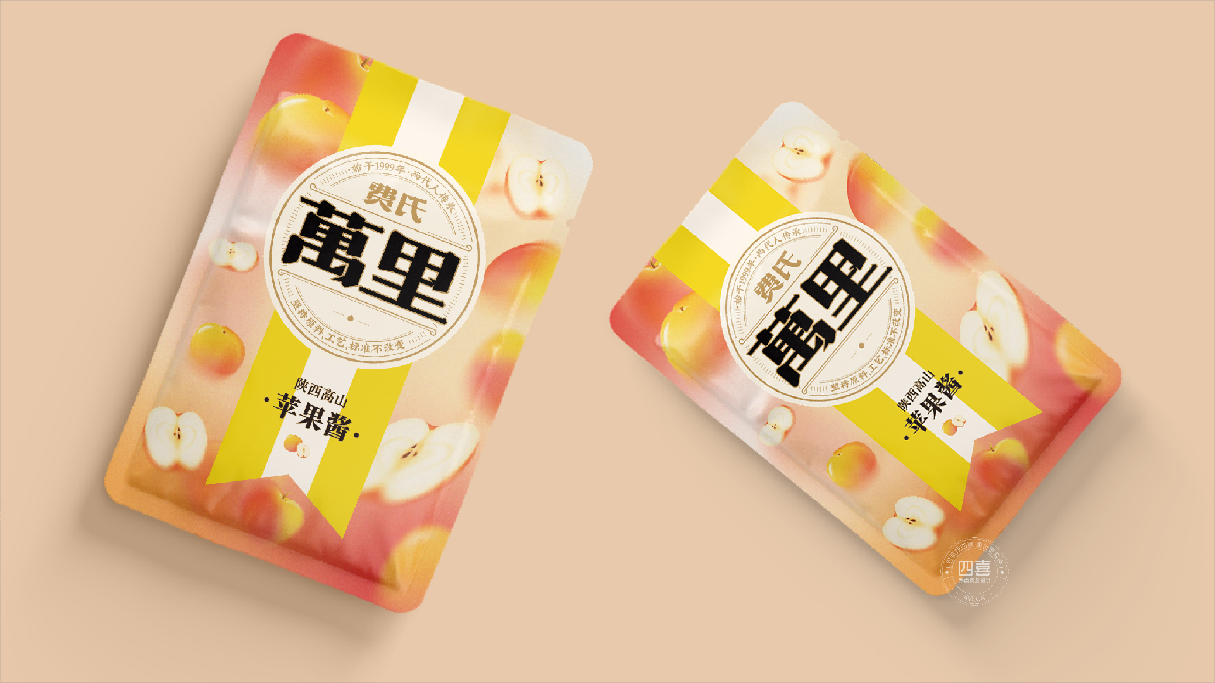 四喜亮点包装-费氏萬里苹果酱包装设计