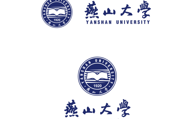 燕山大学校徽标志矢量图