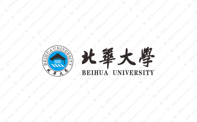 北华大学校徽标志矢量图