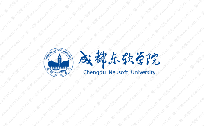 成都东软学院logo标志矢量图