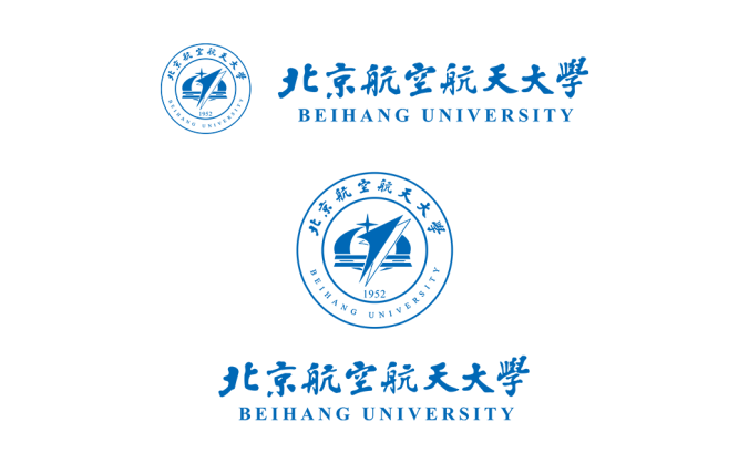 大学校徽系列:北京航空航天大学标志矢量图