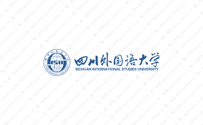 四川外国语大学校徽标志矢量图