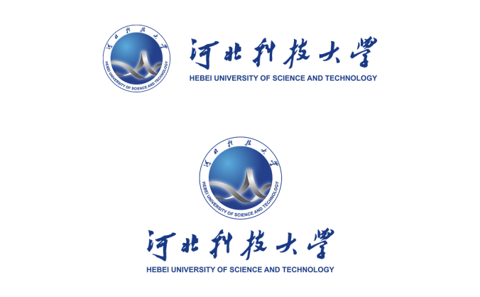 河北科技大学校徽标志矢量图