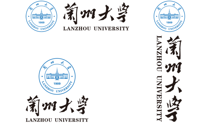 大学校徽系列:兰州大学标志矢量图