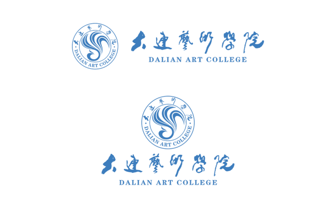 大连艺术学院logo标志矢量图