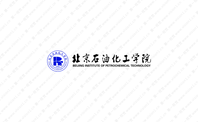 北京石油化工学院校徽标志矢量图