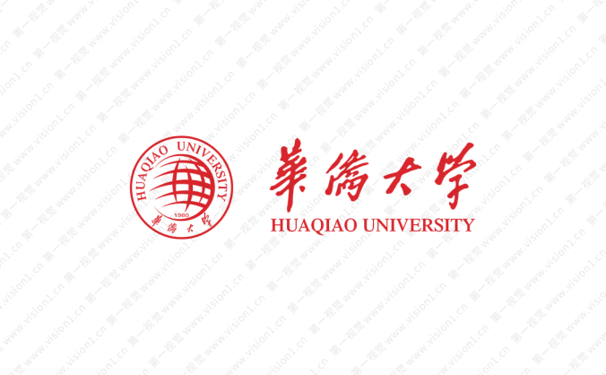 华侨大学校徽标志矢量图